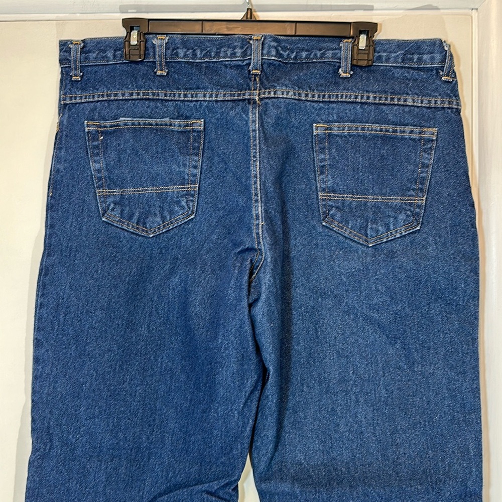 Union Line Straight Fit Dark Wash Cotton Blue Jeans 44x34 NWOT - Picture 7 of 11